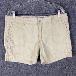 Levi's Shorts Women's Size 10 100% Cotton Beige Slash Pockets Casual